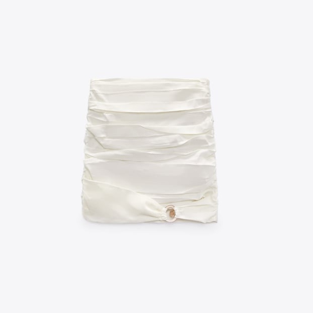 Zara - Stretchy Linen Blend Skirt